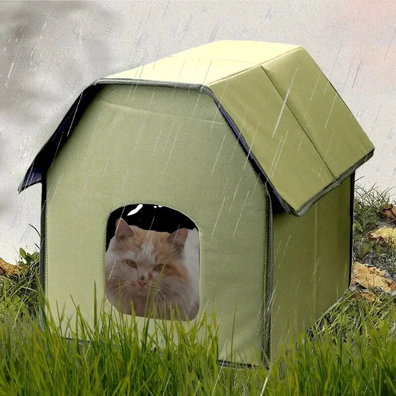 outdoor cat nest Outdoor Stray Cat Nest Waterproof Breathable Oxford Cloth Foldable Cat Kennel WLP Company