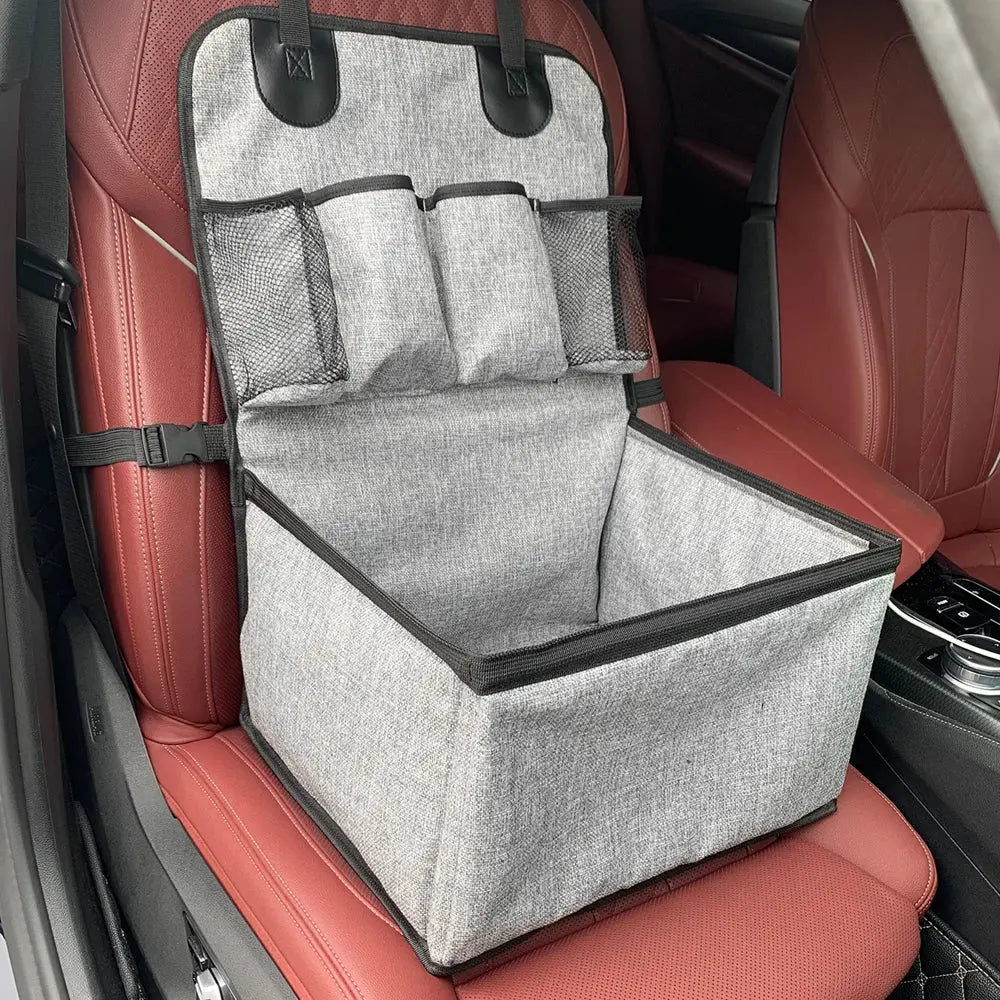 Dog Car Seat, Puppy Booster Seat for Car Front Seat with Storage Pockets, Pet Booster Car Seat for Small to Medium Dog WLP Company