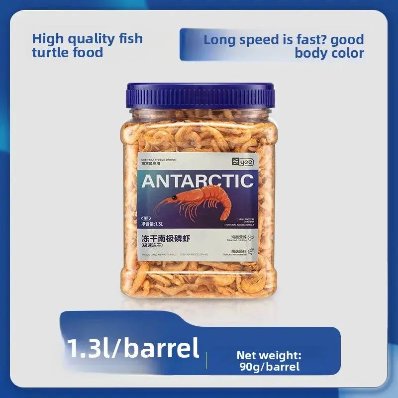 Yee Freeze-Dried Antarctic Krill-Premium Fish Food for Arowana, Flowerhorn & Parrot Fish - High Protein Turtle & Aquatic Pet Treat WLP Company