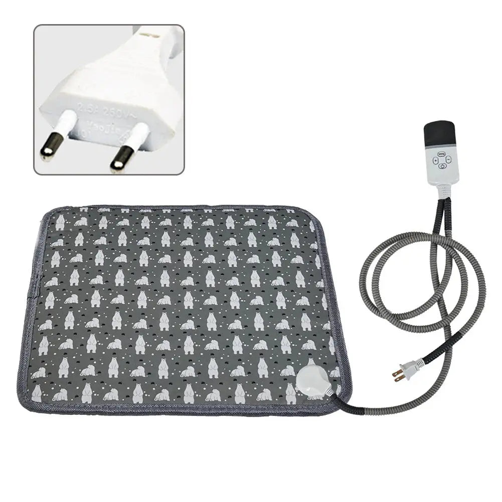 220V 20W Pet Electric Heating Pads Heated Blanket Winter Dog Cats Warmer Mat Sleeping Bed Pet Supplies Washable blanket Mats WLP Company
