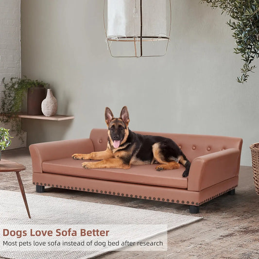 Pet Sofa Bed: BingoPaw Waterproof Sofa-type Dog Bed Pet Snuggle Lounge Bed with Removable Cushion WLP Company