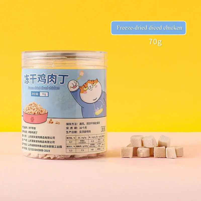 Pet food dog freeze-dried snacks sealed chicken breast egg yolk beef liver freeze-dried cat snacks WLP Company