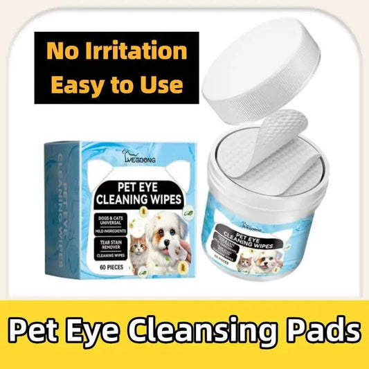 pet eye cleansing wipes Eye Cleansing Finger Wipes Cat & Dog Cleansing Wipes Eye Cleansing Decontamination Wipes Gentle Easy To Carry WLP Company