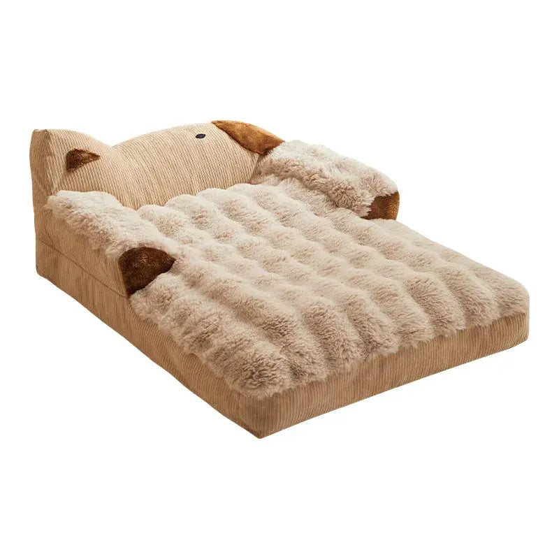 Soft Plush Dog Bed Sofa Winter Warm Pet Sleeping Mat for Small Medium Dogs Cats Removable Puppy Bed Luxury Cozy Cat Sleeping Bed WLP Company