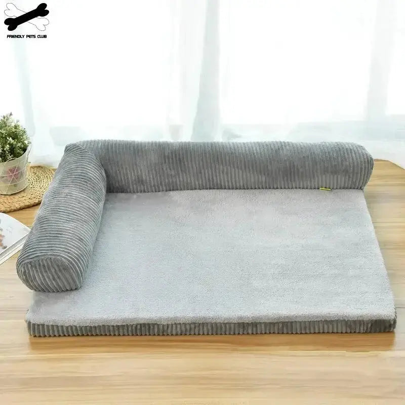 Bed Soft Cushion L Shaped Square Pillow - Machine Washable Pet Bed WLP Company
