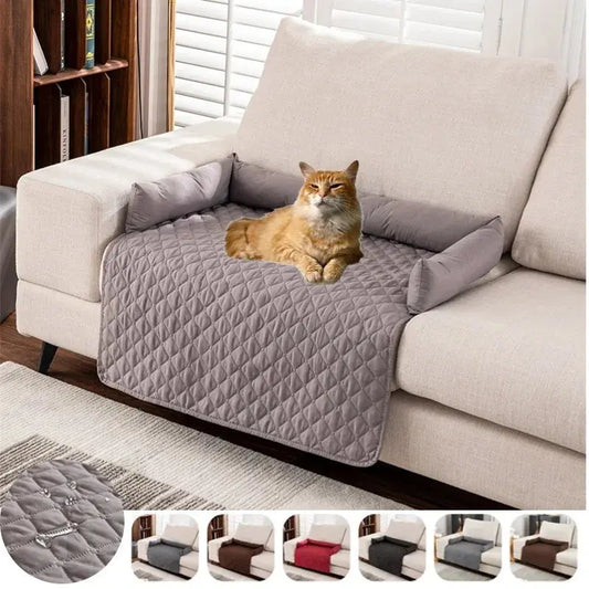 waterproof pet blanket Dog Bed Blanket Mat Dog Sofa Couch Slipcover Pet Pad with Neck Pillow Washable Cat Calming Nest for Travel Home WLP Company