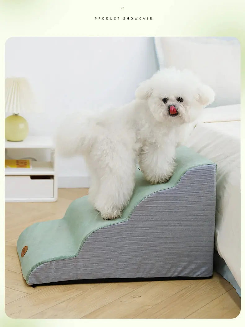 Pet Dog 3-layer Training Staircase Detachable Washable Anti Slip Pet Ramp Stair Bed Dog Safety Ramp Stairs for Dogs Pet Supplies WLP Company