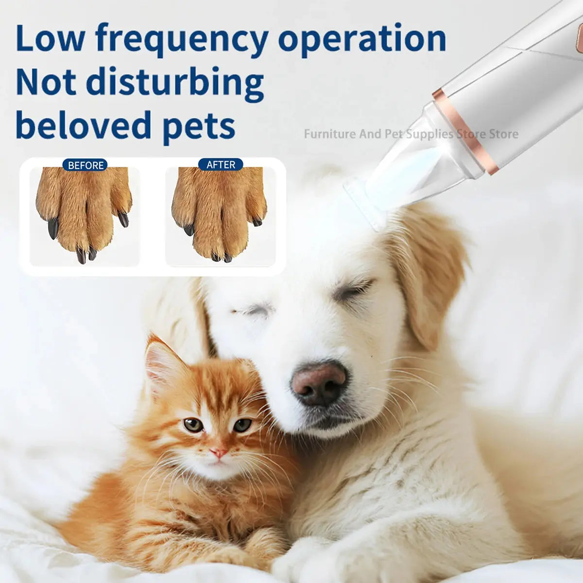 pet nail grinder 2-in-1 Pet Dog Paw Trimmer and Cat Nail Clipper WLP Company