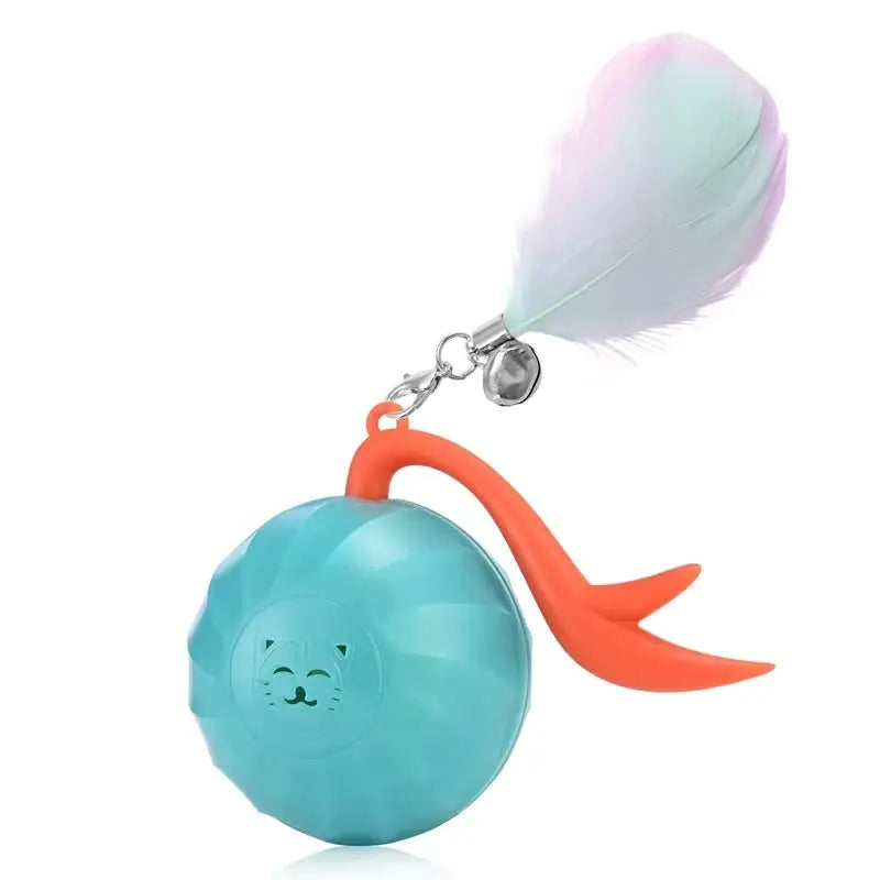 Cat Toys, Turbo Tail Popper Cat Toy 2-Speed Interactive Turbo Tail Mouse Cat Ball Toy Touch Control and Sound Control Smart Star WLP Company