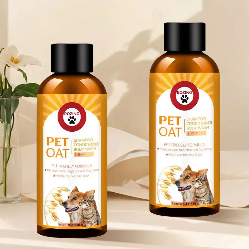 Pet Shampoo and Conditioner 3 in 1 Plant Based Organic Sulfate Free Soap Free Tear Free Moisturizer for Pets Cats and Dogs WLP Company