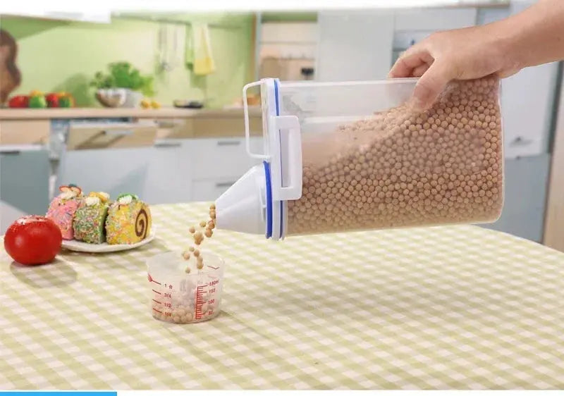 1.5kg/2kg Pet Food Storage Container Cat Food Bin Airtight Moisture Proof Dog Food Bucket Fish Food Container Cat Food Canister WLP Company