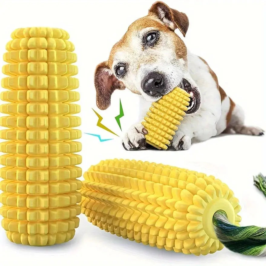 Dog Chew Toys for Aggressive Chewers, Teeth Cleaning Chew Toy,Corn Shape Interactive Dog Dental Toys for Medium Large Puppy Dogs WLP Company