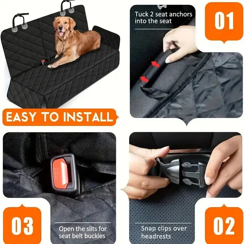 Dog Travel Mat Hammock Car Seat Cover WLP Company