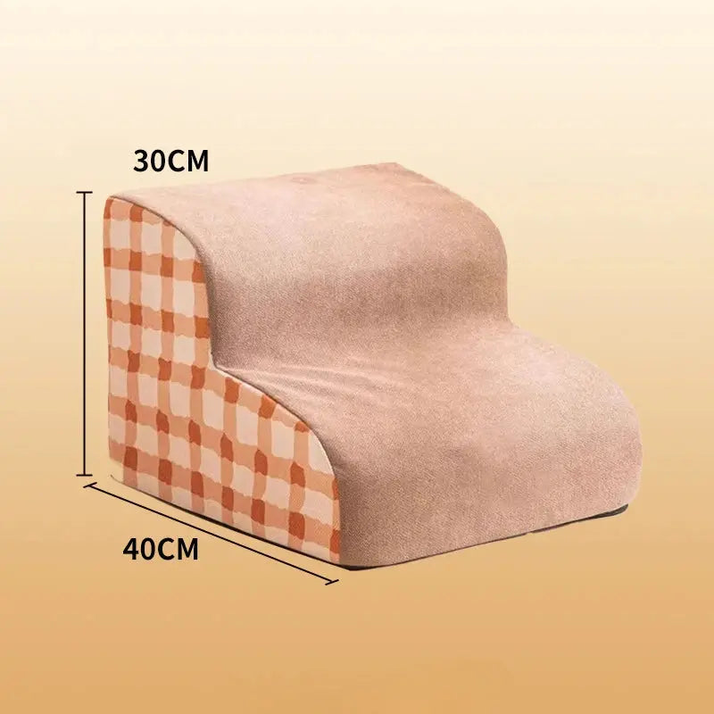Pet 2/3 Step Dog Stair Cat Pet Ramp Ladder Washable Non Slip Removable Memory Foam Pet Products Ramp for Dog Pet Stairs for Dogs WLP Company