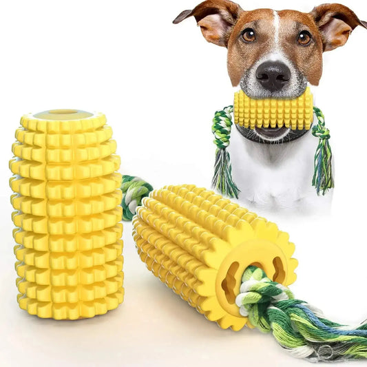 Dog Chew Toys for Aggressive Chewers, Teeth Cleaning Chew Toy,Corn Shape Interactive Dog Dental Toys for Medium Large Puppy Dogs WLP Company