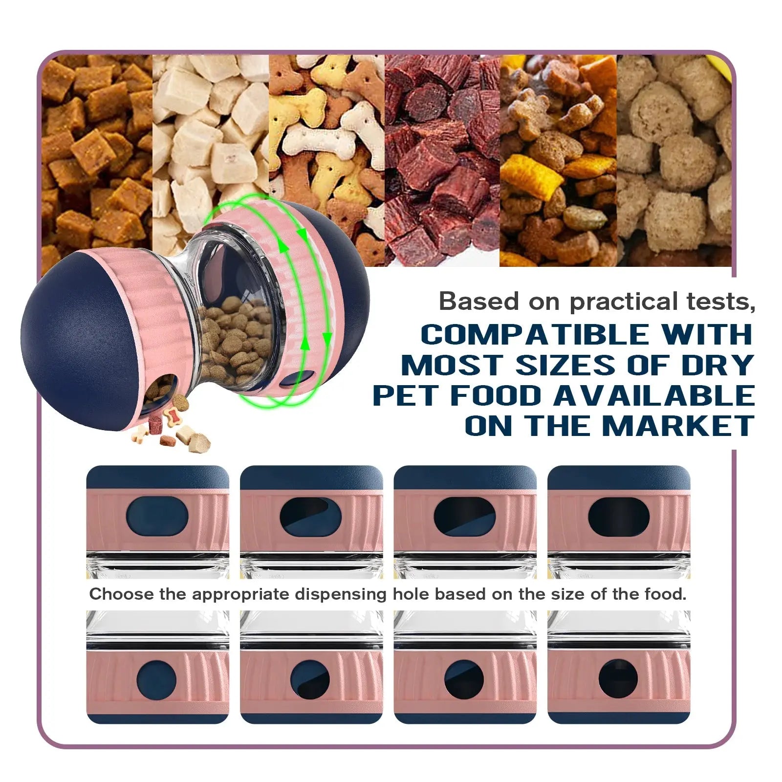 Dog Puzzle Toy Elliptical Track Rolling Increase Intelligence Ball Leaky Food Develop Good Habits Durable Interactive Pet Toys WLP Company