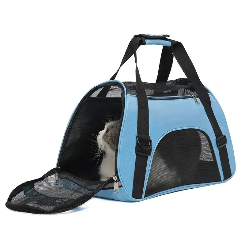 cat carrier Cat Bags Soft-Sided Portable Dog Carrier Mesh Breathable Carrier Bags for Cats Dogs Comfort Foldable Handbag Pet Transport Bag WLP Company