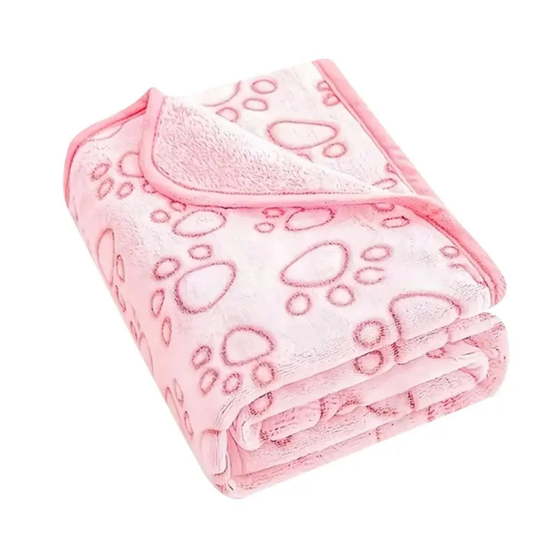 Dog Bed Mat Blanket Soft Fluffy Pet Sleeping Blanket Cute Paws Pattern Pet Travel Mat Warm Comfortable Blankets for Cat Dogs WLP Company