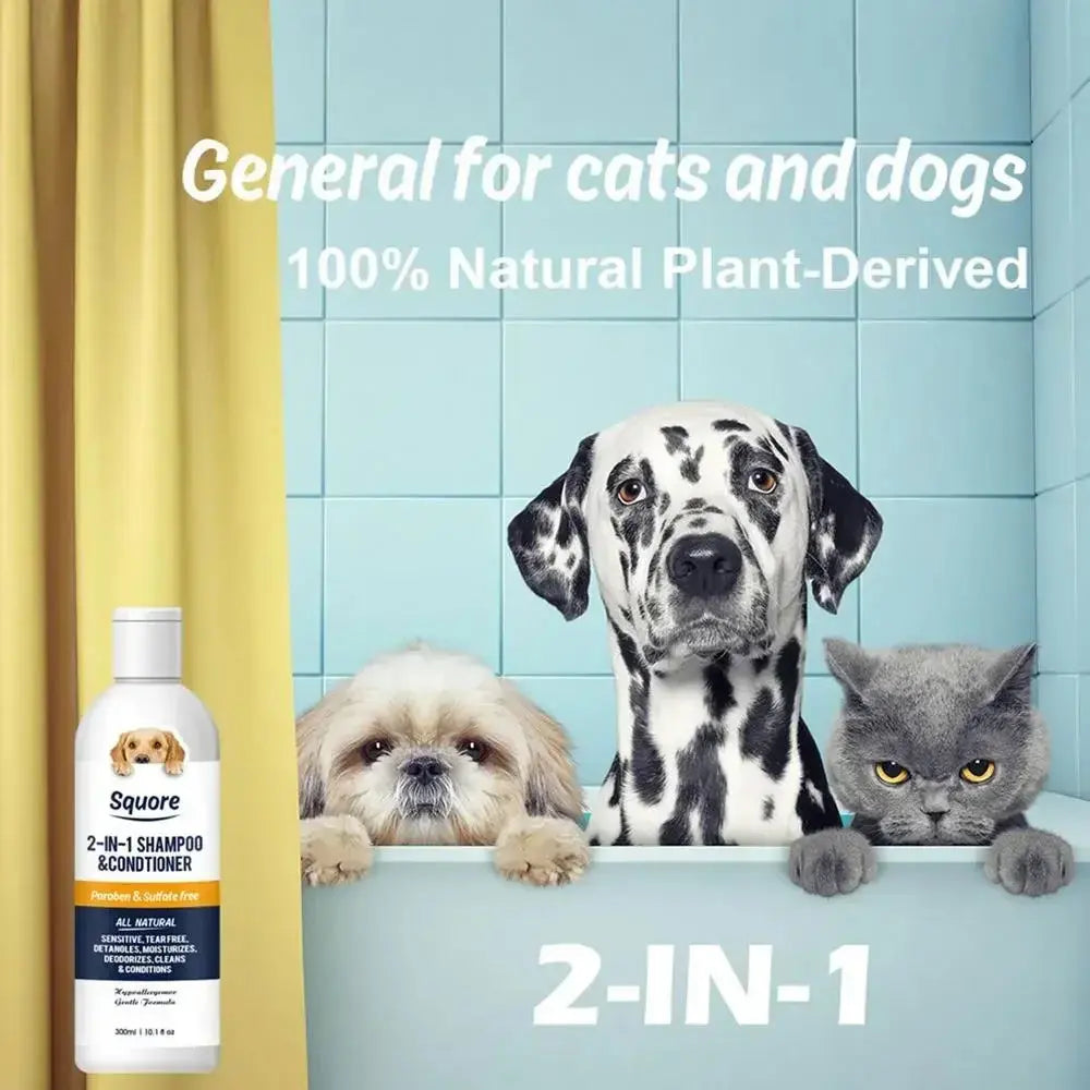 Puppy Shampoo And Conditioner 2 In 1 Natural Moisturizing Shampoo Moisturizing Dog Shampoo For Sensitive Skin PH Balanced WLP Company