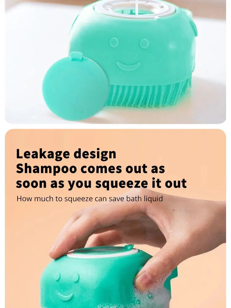 Pet bathing shower Soft Silicone Bathing Shower Massager | Gentle & Effective - PetCare WLP Company