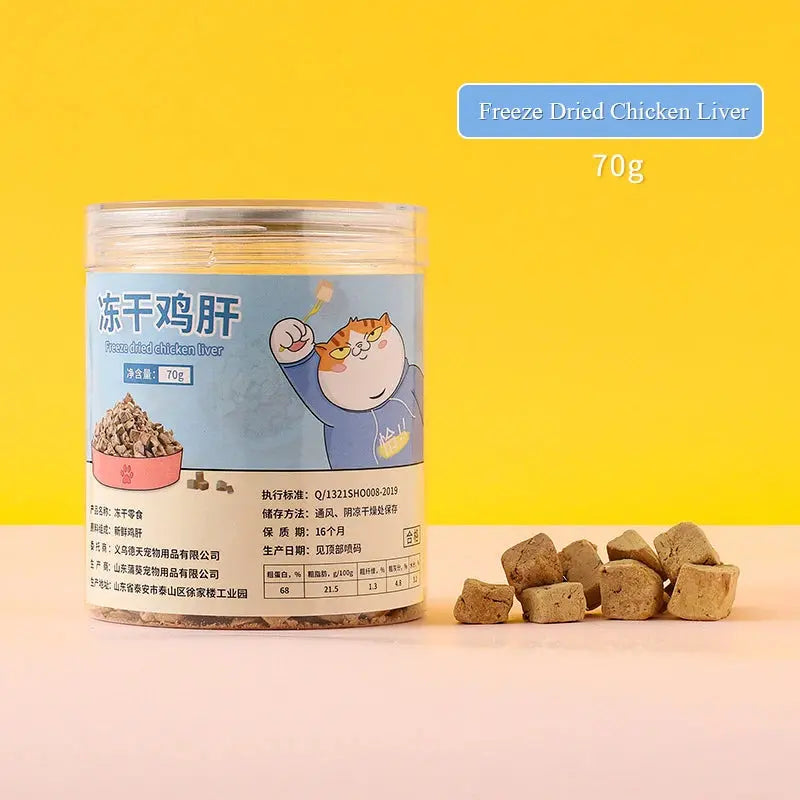 Pet food dog freeze-dried snacks sealed chicken breast egg yolk beef liver freeze-dried cat snacks WLP Company