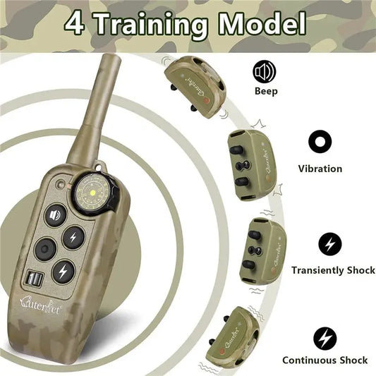 dog training collar Training Collar Pet Dog Remote Control Waterproof Rechargeable Pet Barking Stopper Dog Repellent Control Training Collar WLP Company