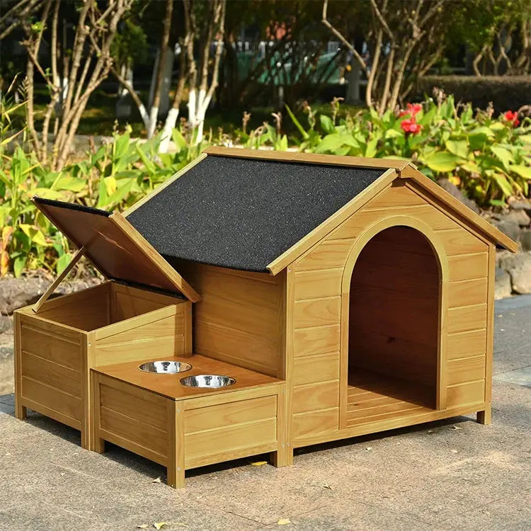Luxury dog house and Indestructible Outdoor Dog House with Balcony - Perfect for Pets WLP Company