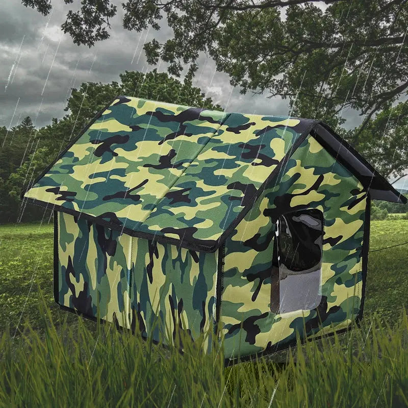 outdoor cat nest Outdoor Stray Cat Nest Waterproof Breathable Oxford Cloth Foldable Cat Kennel WLP Company