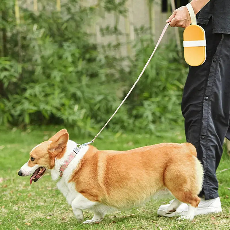 2 in 1 Dog Water Bottle with Food Storage Portable Pet Water Container for Dogs Cats Outdoor Dog Feeder Puppy Drinking Bowl WLP Company