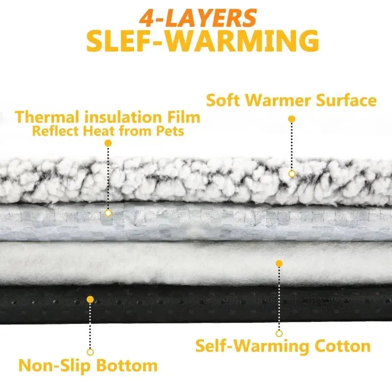 Self-heating Pet Pads Blanket Waterproof Self Warmin Puppy Pad Mat Cats Dogs Bed Washable Pets Mat Constant Temperature Cushion WLP Company