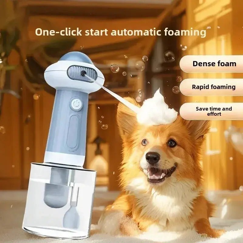 Automatic Dog Soap Dispenser Wireless Mute USB Dog Grooming Frother Cat Deeper Cleaning Bath Shampoo Foam Sprayer Pet Supplies WLP Company