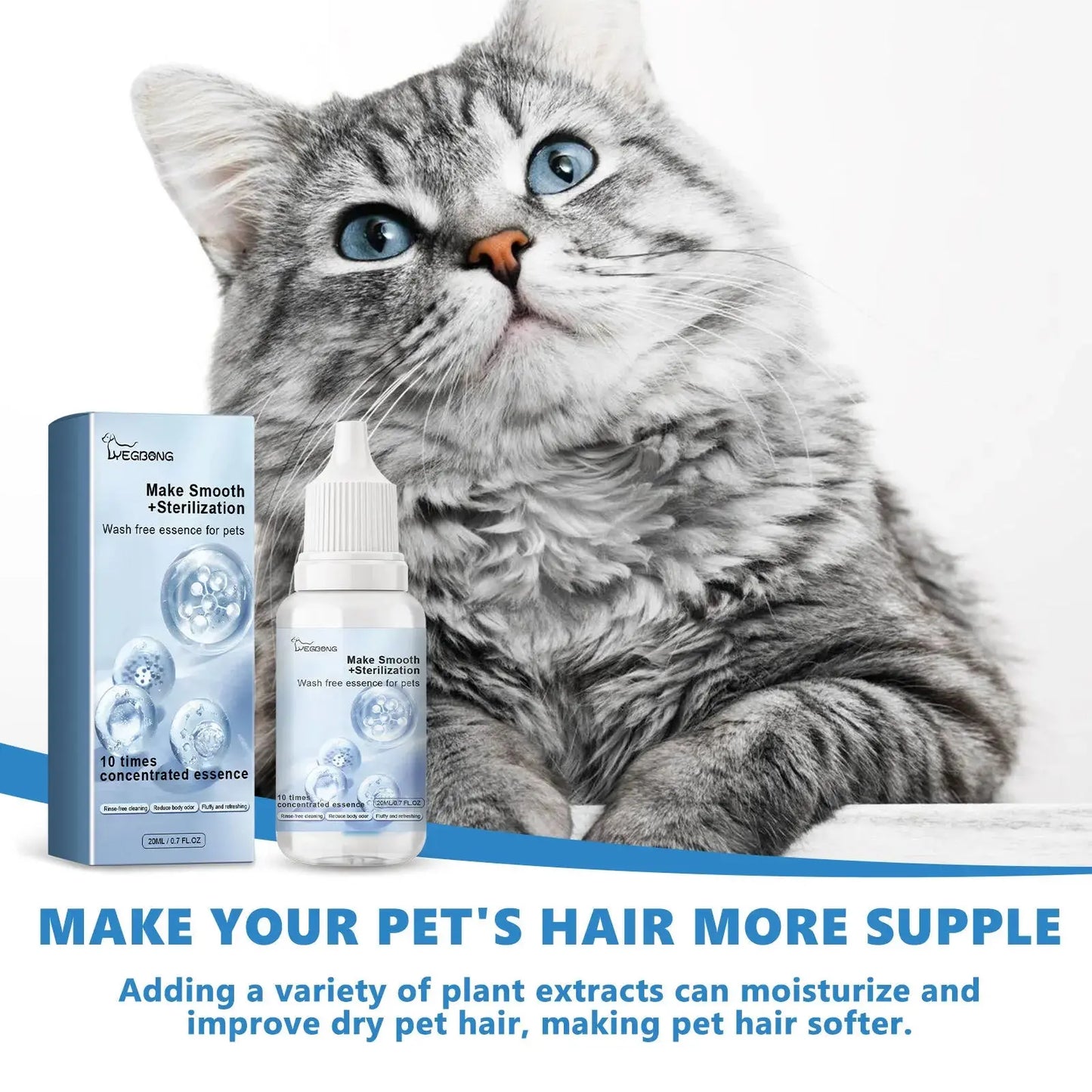 Pet Wash Free Essence Dog Body Wash Hair Softening Removing Dirts Mites Deodorizing Reduce Itching Moisturizing Puppy Shampoo WLP Company