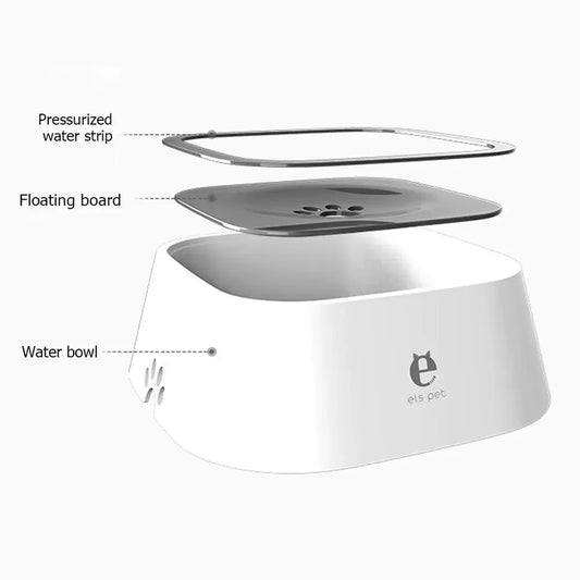 Non-Wetting Mouth  pets Drinking Water Bowl