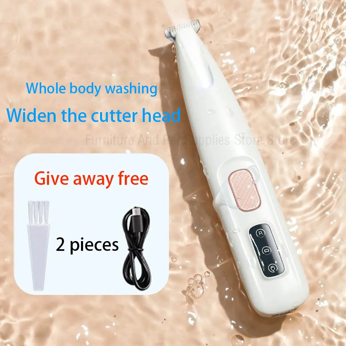 New Dog Paw Trimmer with LED Light Fully Waterproof WLP Company