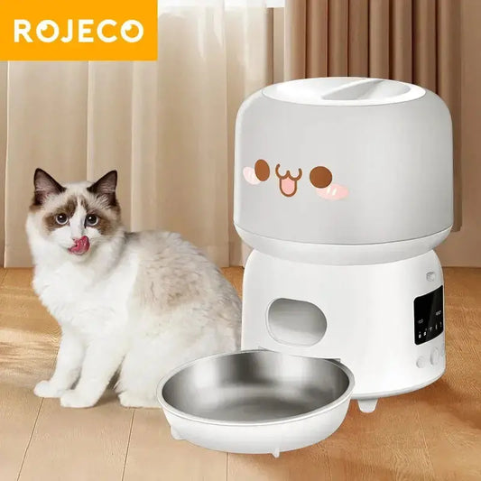 Remotely Controlled Feeding ROJECO 3L Smart Pet Feeder WLP Company