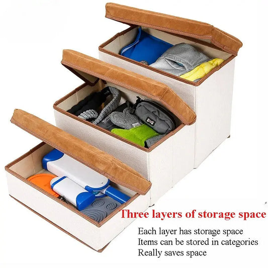 Pet Climbing Ladder: Foldable and Non-Slip Storage Solution for Indoor Use WLP Company