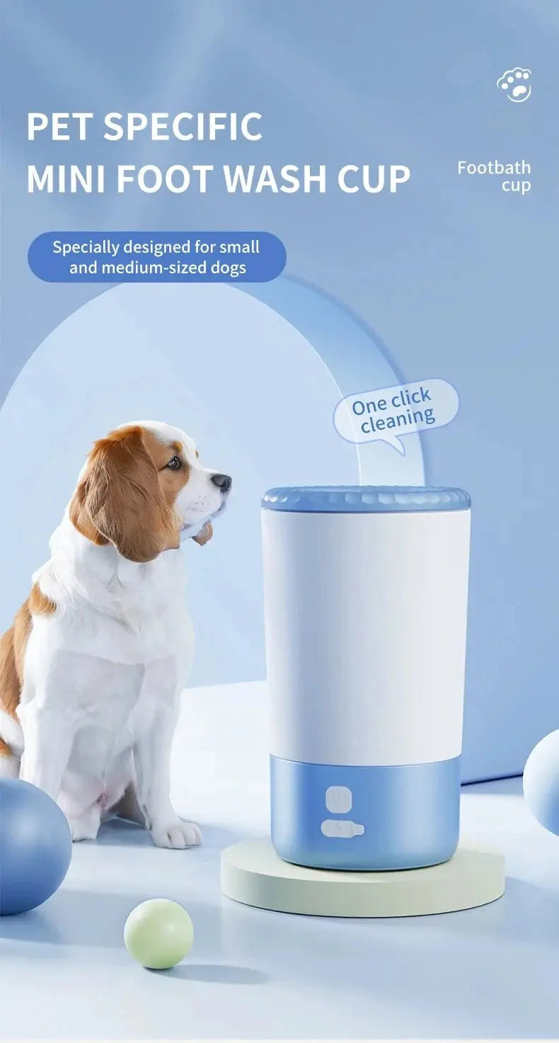 Pet Foot Washing Machine Electric Pet Paw Cleaner Automatic Dog Quick Cleaner Pet Paw Portable Low Noise Waterproof Foot Cup WLP Company