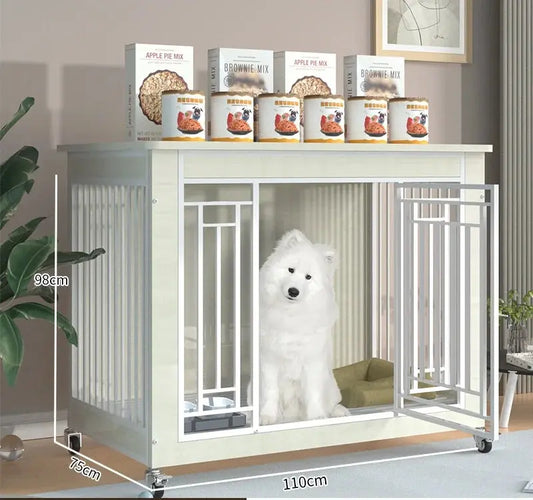 Heavy Duty Dog Cage Large Dogs Cage - High Strength Steel and Wood WLP Company