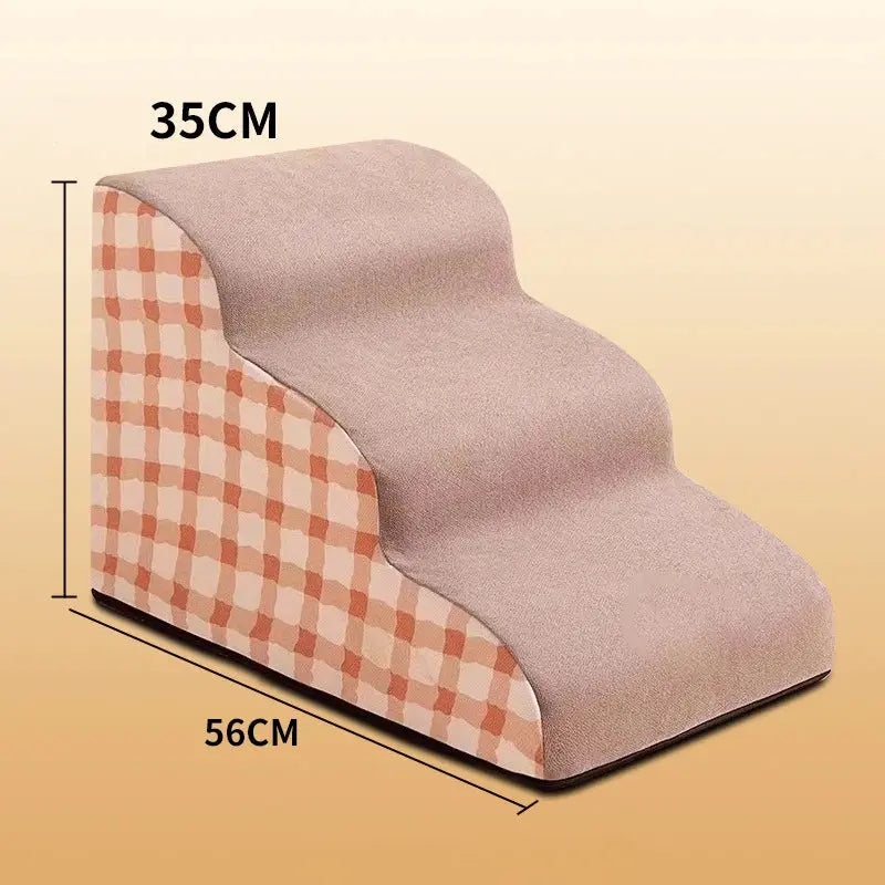 Pet 2/3 Step Dog Stair Cat Pet Ramp Ladder Washable Non Slip Removable Memory Foam Pet Products Ramp for Dog Pet Stairs for Dogs WLP Company