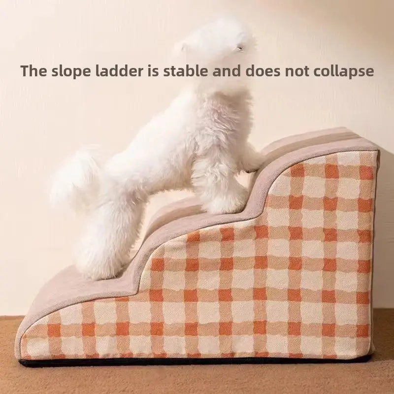 pet stairs Pet 2/3 Steps High Density Foam Dog Secure Stairs Ramps Non-Slip Pet Steps for Older Dogs Pet with Joint Pain Sofa Bed Ladder WLP Company