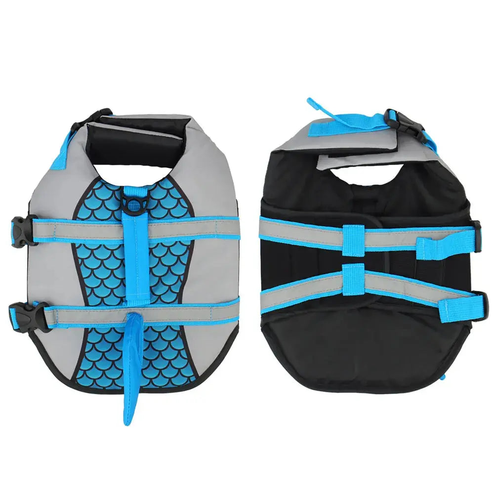 dog life jacket Scales Shark Swim Dog Clothes Pet Life Jacket Vest Harness Pet Swimming Summer Swimwear WLP Company