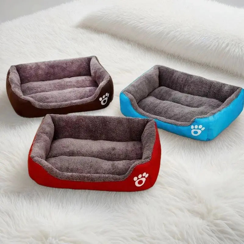 warm pet bed Waterproof Fleece Pet Bed - Ultimate Comfort for Your Furry Friend WLP Company