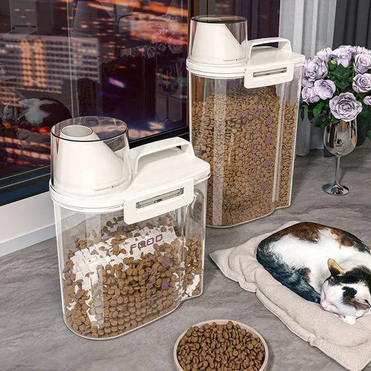 Sealed Cat Food Storage Bucket Vacuum Preservation Tank for Dog Food Moisture-proof and Dehumidifying Pet Dog Snack Storage Box WLP Company