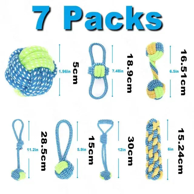 eco-friendly toys Eco-Friendly Cotton Rope Toy Set WLP Company