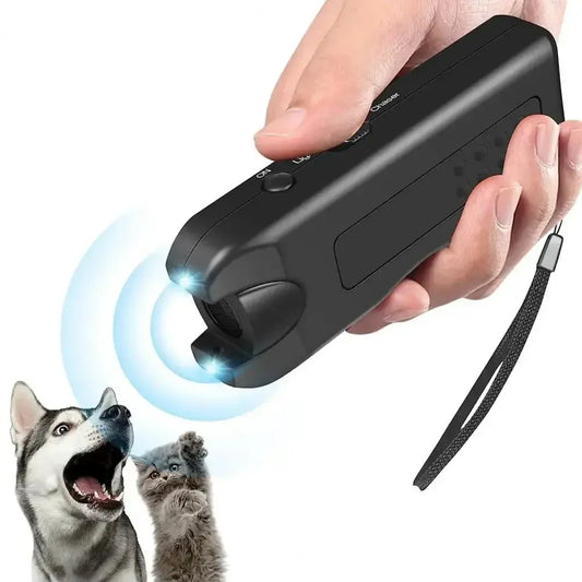 Portable Dog Deterrent Electronic Dog Repeller Ultrasonic Dog Repeller with Led Effective for Dogs Anti-barking Training Device WLP Company