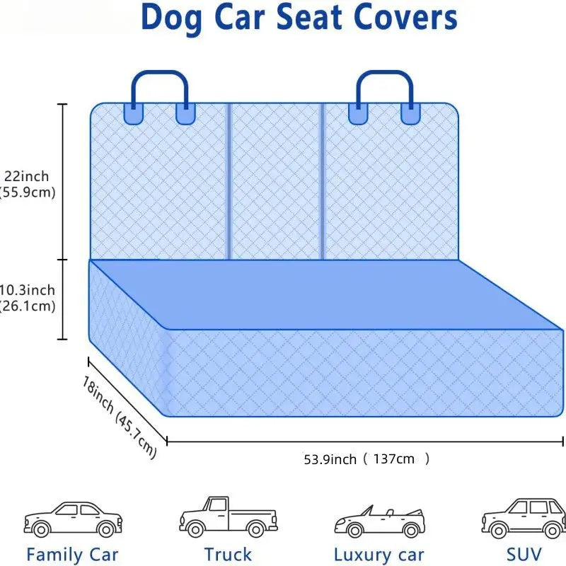 Dog Travel Mat Hammock Car Seat Cover WLP Company