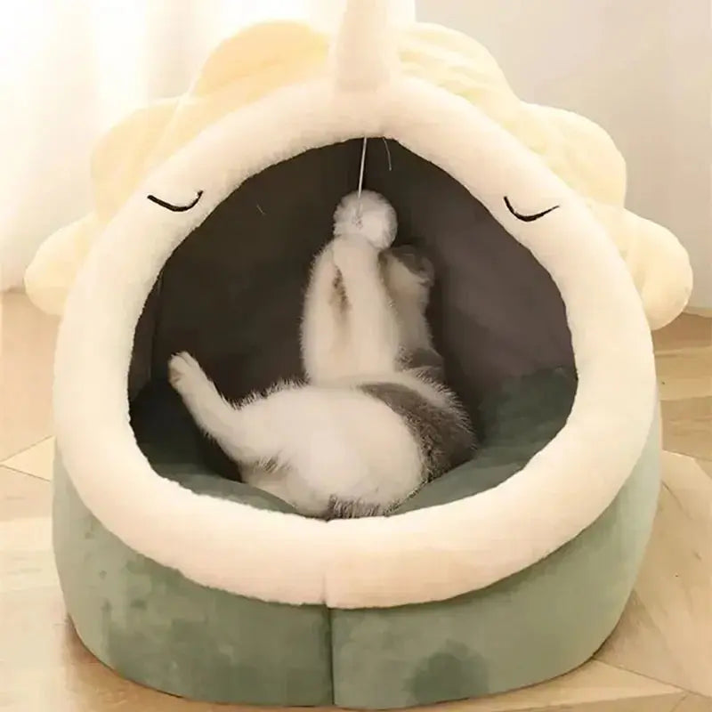 Cat Bed Washable Cave House - Ultimate Comfort & Warmth for Your Feline WLP Company