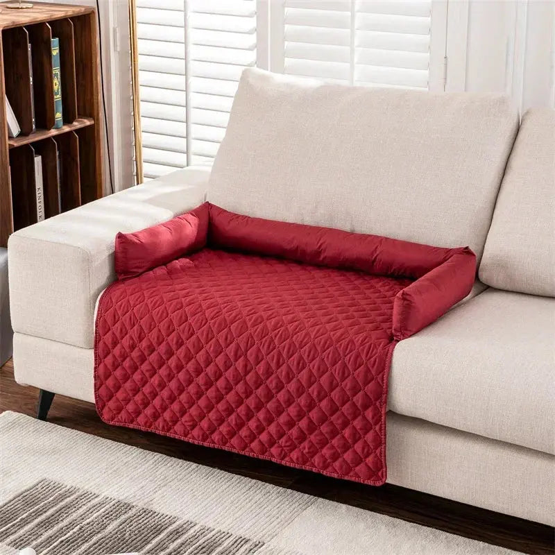 waterproof pet blanket Dog Bed Blanket Mat Dog Sofa Couch Slipcover Pet Pad with Neck Pillow Washable Cat Calming Nest for Travel Home WLP Company