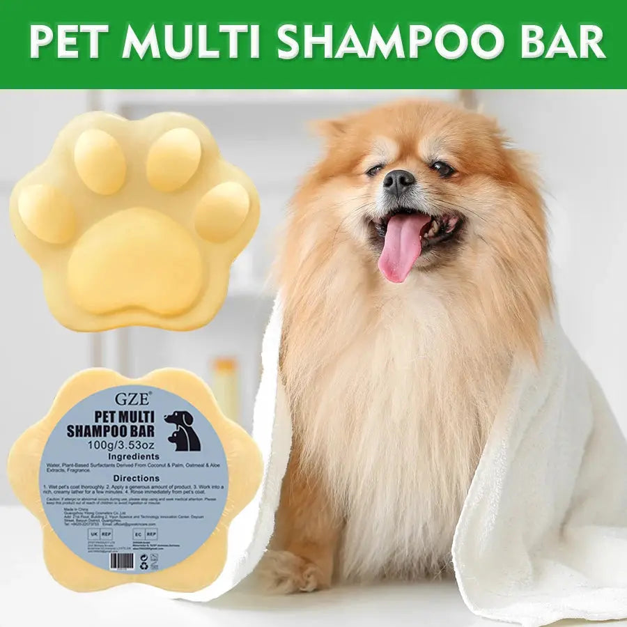 GZE Pet Shampoo & Conditioner 2 in 1 Bar Soap For Dogs & Cats - Helps Itching, Hot Spots, Irritation & Allergies, Sensitive Skin WLP Company