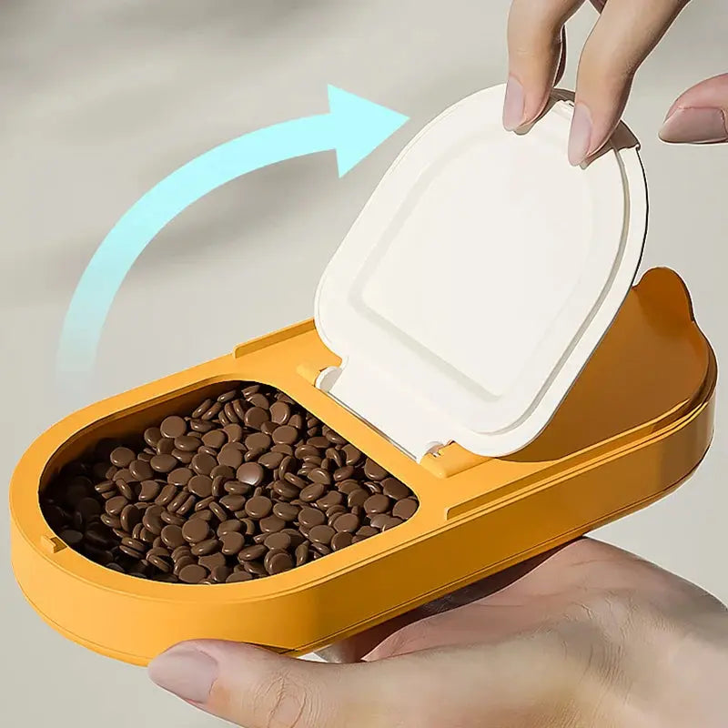 2 in 1 Dog Water Bottle with Food Storage Portable Pet Water Container for Dogs Cats Outdoor Dog Feeder Puppy Drinking Bowl WLP Company